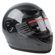 Carbon Fiber Black DOT Flip Up Full Face Motorcycle Street Helmet S M L XL TCMT