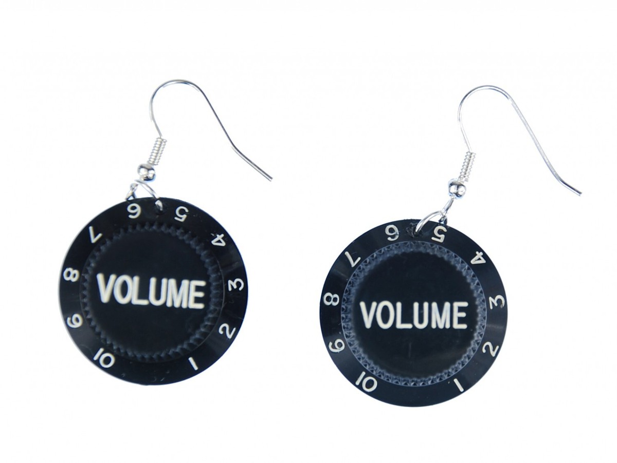 Miniblings Ohrringe Volume Knopf - Musik Lautstärke Regler Ohrhänger