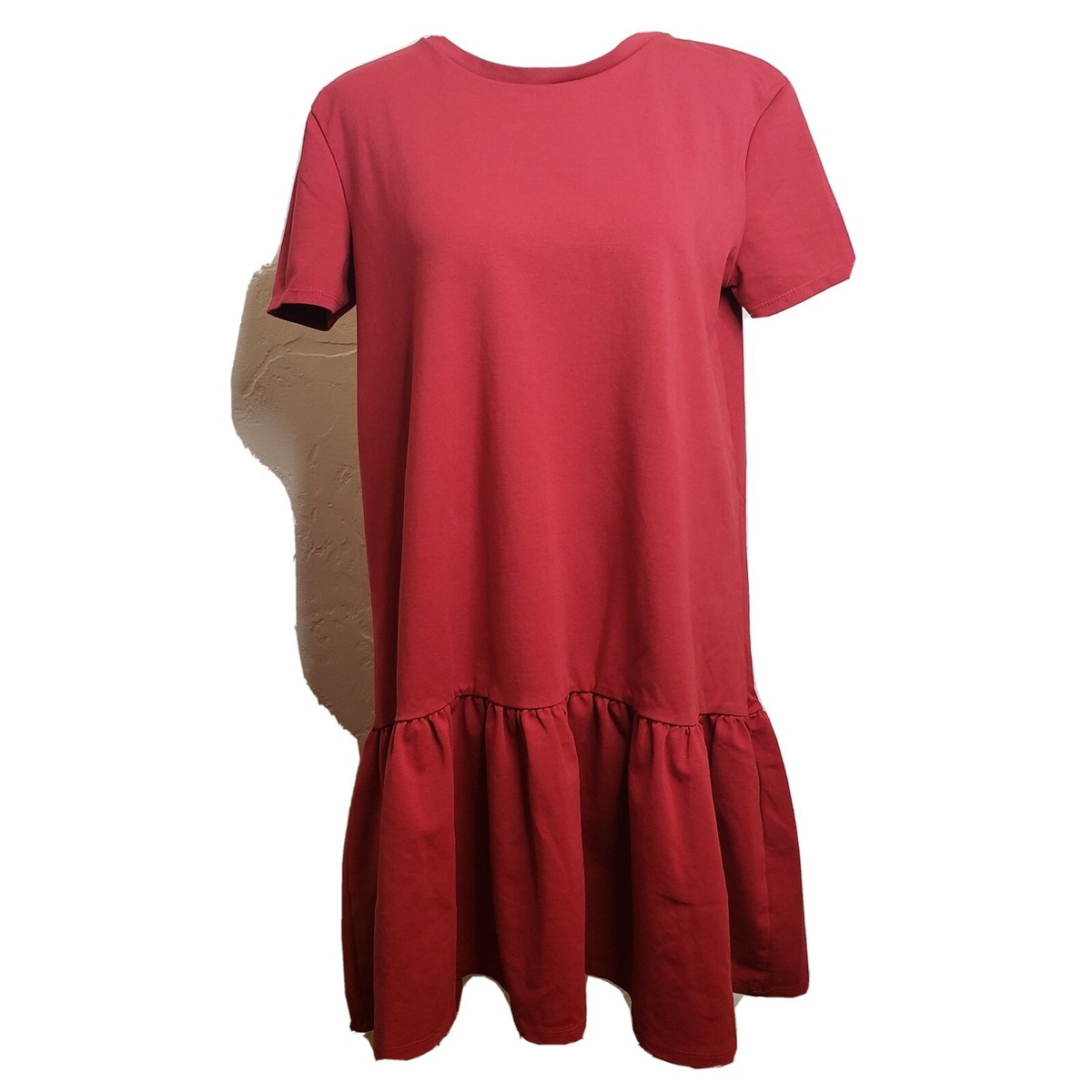 red peplum dress zara Zara Womens Dress Small Red Sheath Sleeveless Peplum Stretch