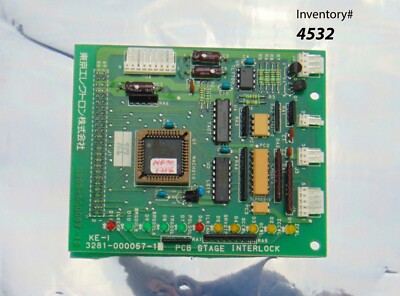 TEL Tokyo Electron 3208-000057-12 PCB Stage Interlock Circuit Board *used workin