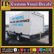 PERSONALIZADO VINILO CAMIÓN LETRAS caja grande furgoneta remolque semi coche texto