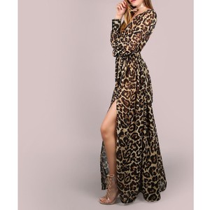 long maxi dress with side slits