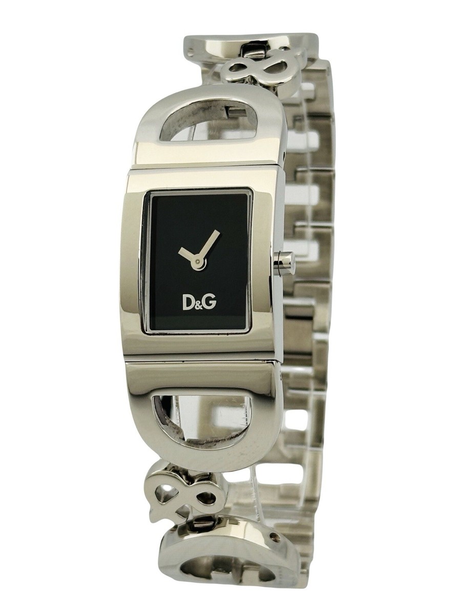 Dolce & Gabbana DW0499 Ireland D&G Link Bracelet Black Dial