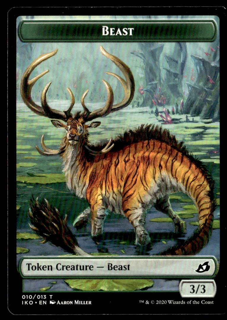 2020 Ikoria Beast Token Card #10 Lair of Behemoths MTG Common