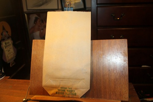 Vintage Princeton Milling Quality Queen Corn Meal Bag  EMPTY 2 LB North Carolina - Picture 5 of 5
