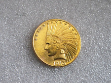 1913 USA $10 DOLLARS GOLD EAGLE INDIAN HEAD COIN DOLLAR  Philadelphia AU