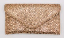 Vintage Fully Rhinestone Envelope Evening Handbag Wedding Party Clutch Purse0996