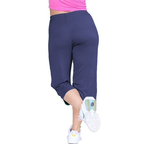 P&R Dancewear LTD Women’s Flared Wide Leg Stretch Shorts 3/4th Palazzo Pants - Picture 43 of 66