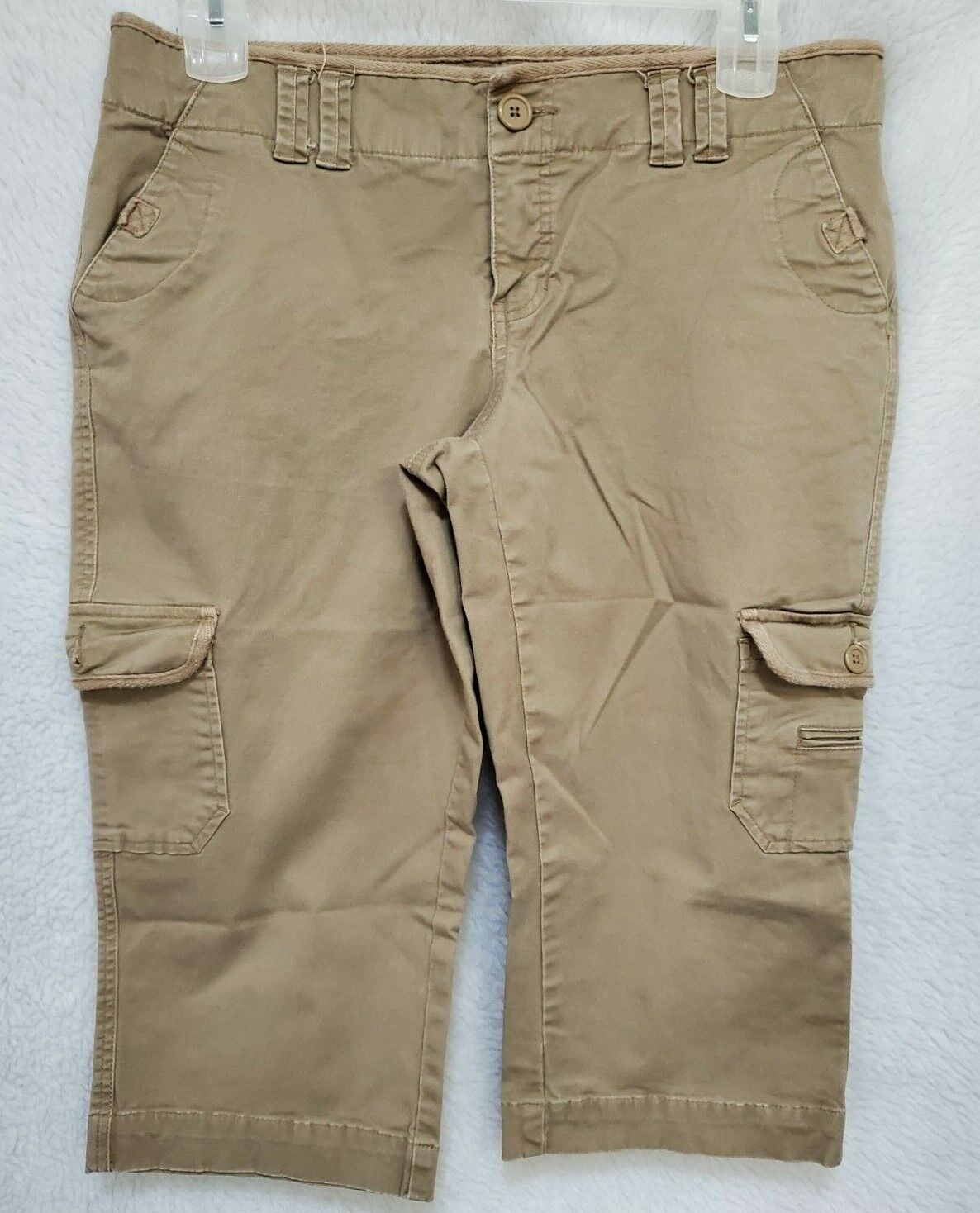 No Boundaries Cargo Capri Pants Size 15 Juniors Women… Gem