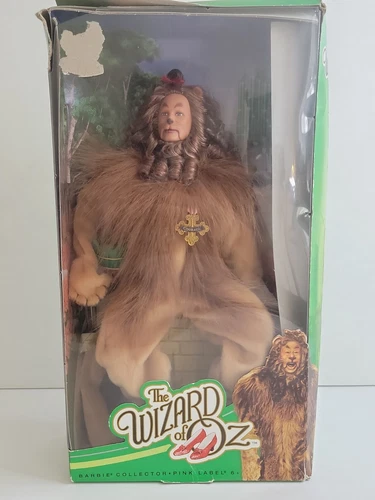 The Wizard of Oz Barbie Collection Cowardly LION 75th Anniversary Damanged BOX
