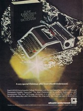 1968 OLIVETTI UNDERWOOD TYPEWRITER w/FREE FUNK & WAGNALLS DICTIONARY Magazine Ad thumbnail