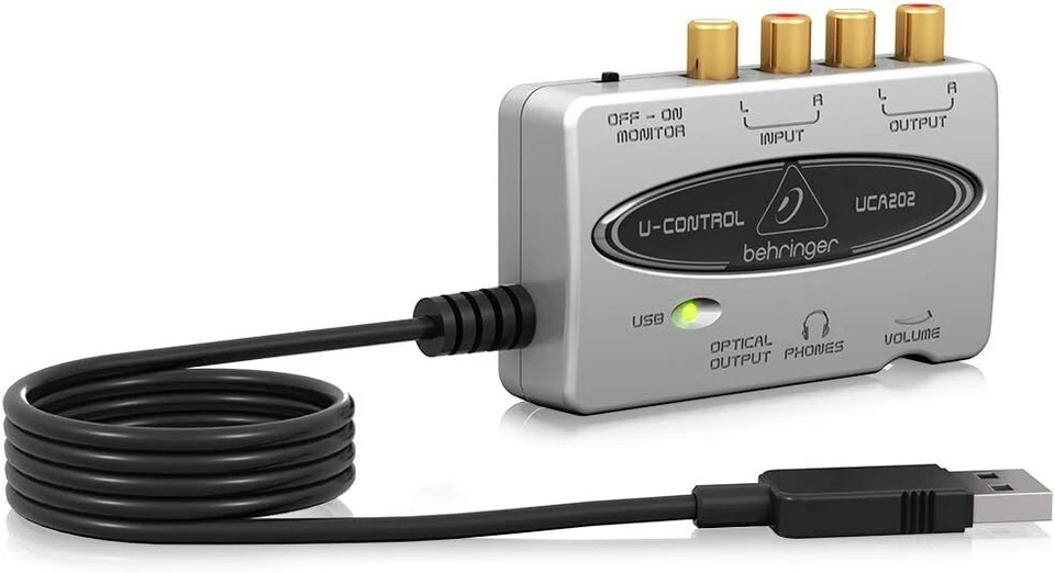 Behringer UCA202 U-Control Ultra low-latency 2 In2 Out USBAudio Interface - Image 3 of 3