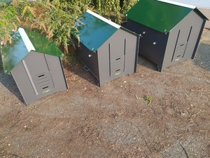 Détails sur POULAILLER POLLY CLASSIC XL POUR 8 POULES en stratifié HPL  LAVABLE RÉSISTANT