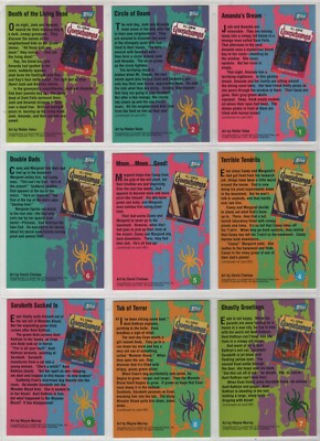 1996 Topps Goosebumps Base Trading Card Set of 54 Cards | eBay