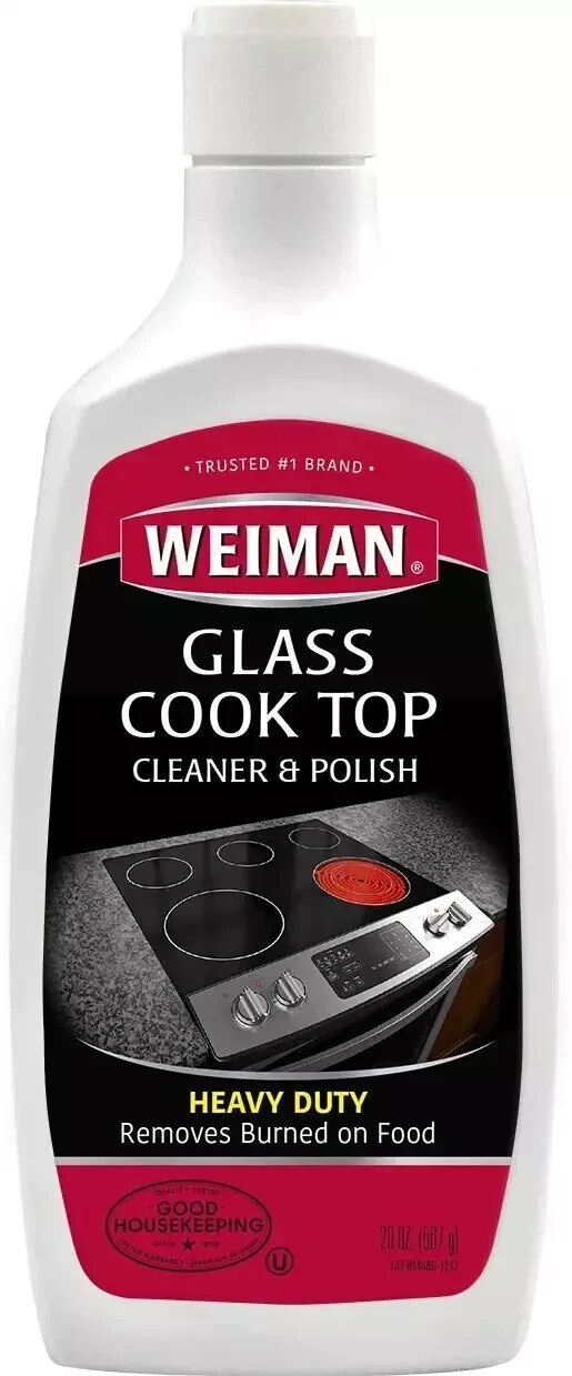 Weiman Ceramic/Glass Cooktop Cleaner & Polish Heavy Duty Stove Top 20 OZ NEW