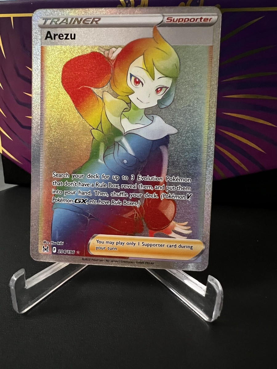 Arezu 204/196 Full Art Rainbow Lost Origin Trainer Pokemon Card | eBay