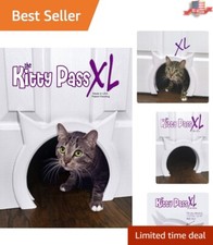 USA-Made XL Cat Door for Standard Interiors - Ideal for Discreet Litter Boxes