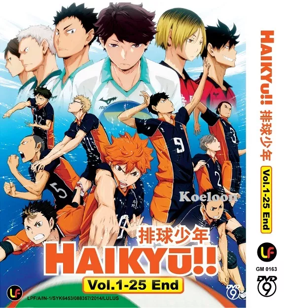 HAIKYU !! SEASON 4 : TO THE TOP ( HAIKYŪ ) - ANIME TV DVD (1-25 EPS) (ENG  DUB)