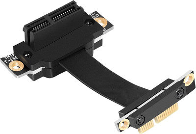 PCIE X1 Riser-Kabel Dual 90-Grad-Rechtwinkliges PCIe 3.0 X1 Bis X1-VerläNgerungs
