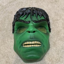 Marvel Incredible Hulk Power Toy Glow Mask Green Eyes Light Up 2008 Working