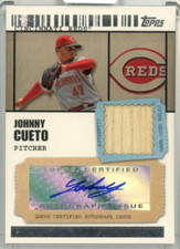 2009 Topps Ticket To Stardom Johnny Cueto Autographed Relics /489