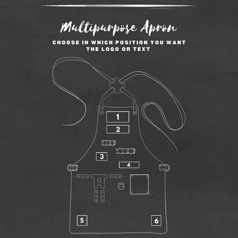 Personalizado Cuero Delantal Con Cerveza Bolsillo (Barbacoa, Herrero, Parrilla, - Imagen 4 de 4