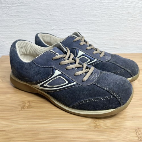VTG Y2K No Boundaries Sneakers Size 7.5 Blue Suede 90s School Grunge Skater - Picture 2 of 12