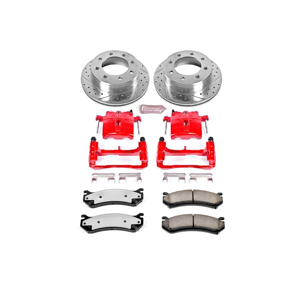 KC2041-36 Powerstop Juego de frenos de 2 ruedas con pinzas traseras para Chevy Suburban Foto 3 de 4