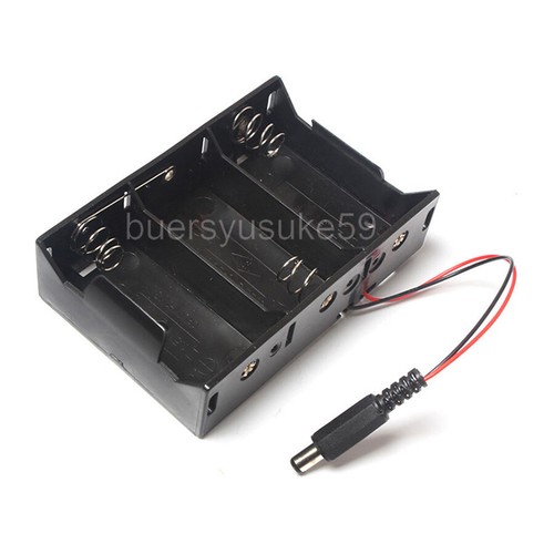 D Type x 2 x3 x4 Battery Holder Case Box With Cover /Switch / DC Plug 5.5*2.1mm - Picture 4 of 7