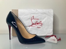 Christian Louboutin PIGALLE FOLLIES 100 Black Patent Leather Pump Shoes EUR 39