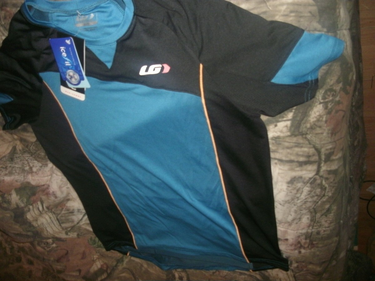 GARNEAU ガノー　sizeＭ New Mens Louis Garneau HTO TEE Ice/Fil Cycling Jersey Blue 1020739