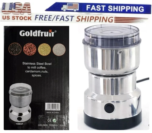 Electric Coffee Bean Grinder Nut Seed Herb Grind Spice Crusher Mill Blender New
