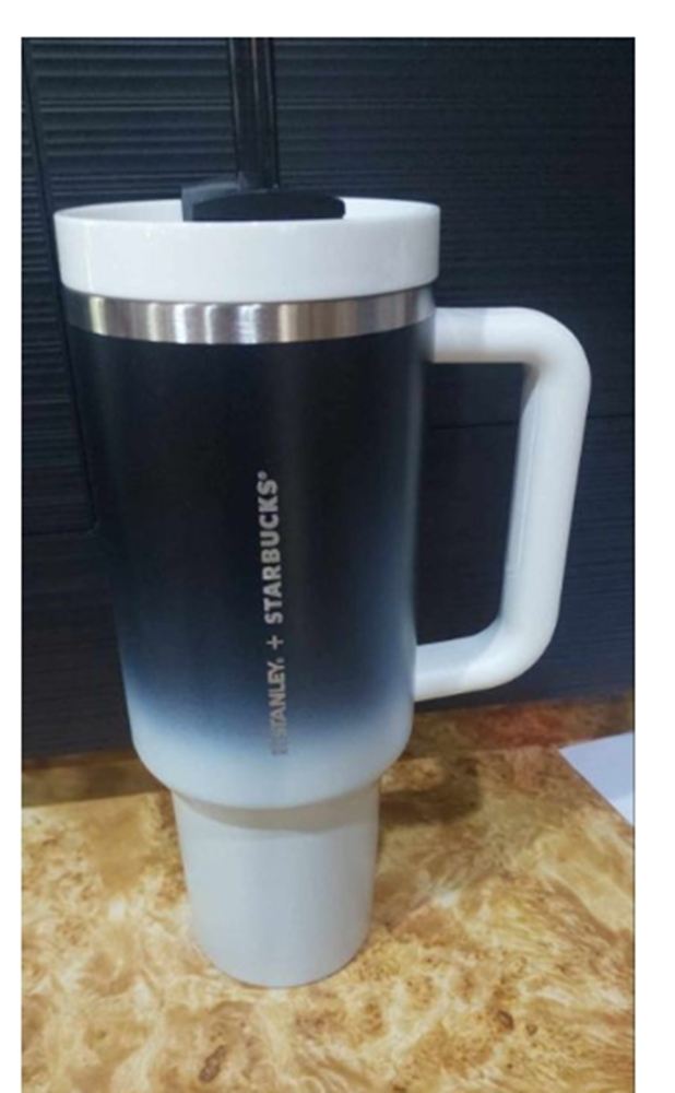 Starbucks Stanley Monochrome Gradient Black White Cold Cup 40oz Limited  Thailand | eBay