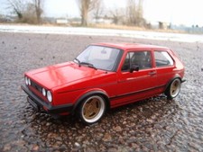 1:18 VW Golf 1 GTI Pirelli Tiefer Tuning mit 15 Zoll Tramont Echt Alu Felgen