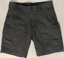 Copper Oak Men's Ripstop Cargo Shorts 32 GRAY Flex Waist Stretch Cotton 10" IN
