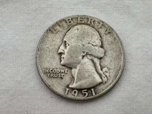 1951 P U.S. Washington Silver Quarter IU-9