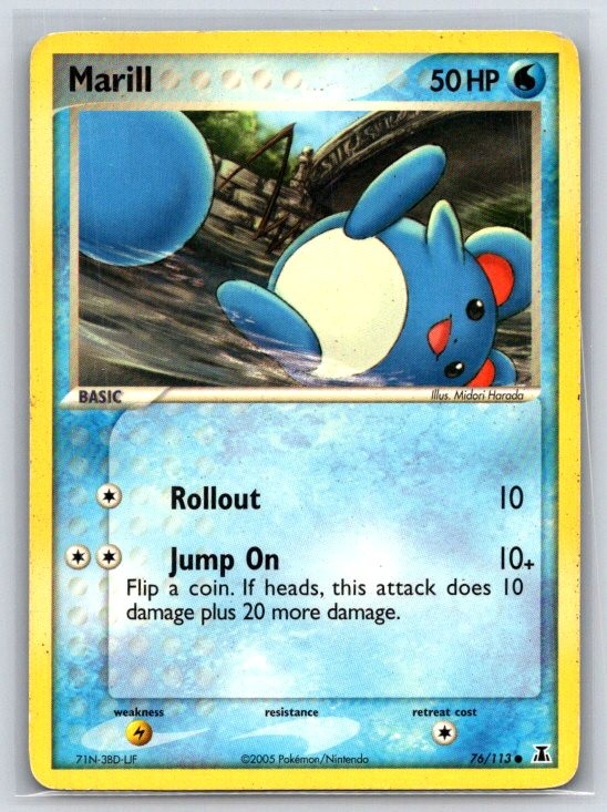 Marill 76/113 Common Delta Species LP Pokemon TCG