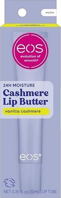 eos Vanilla Cashmere Plumping Peptides & Shea Butter Lip Butter, 0.35 fl oz