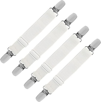 LIHAO 4 Stück Bügeltischspanner Verstellbar Bettlakenspanner
