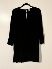 Old Navy Black Long Sleeve Shift Dress Size Medium