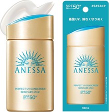  2024 New NA ANESSA Perfect UV Sunscreen Skincare Milk 60ml SPF50 PA   Japan