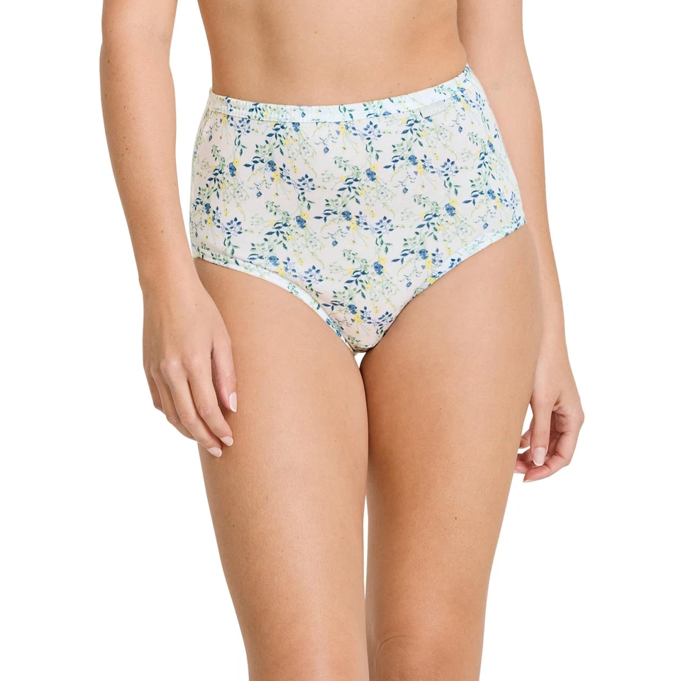 Calzoncillos Jockey Elance para mujer talla grande - Paquete de 3 azul iris/amarillo/blanco Foto 2 de 4