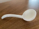WESTMORELAND Milk Glass Condiment Replacement Spoon Smooth White  4.75x2 Vintage