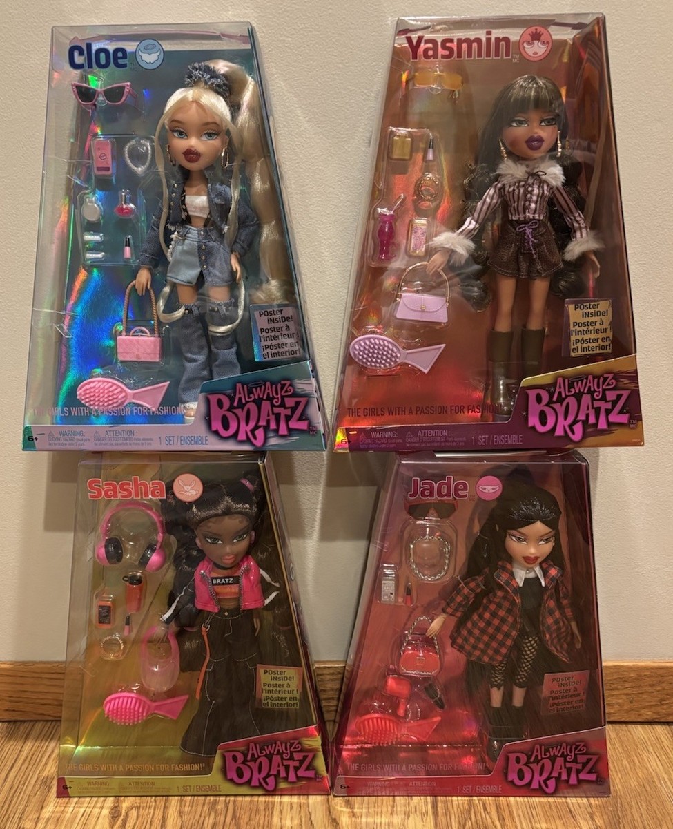 2024 Bratz Alwayz Yasmin Jade Sasha Cloe Doll Poster Accessories
