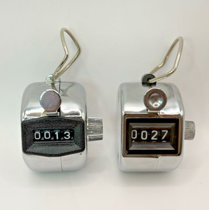 2 Vintage Portable Display Clicker Sport Golf Stroke Handheld Tally Counter