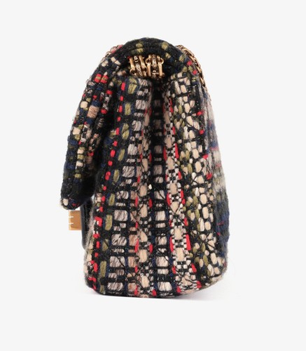 Chanel Multicolour Tweed & Black Lambskin Leather Paris-Salzburg 2.55 Reissue - Afbeelding 5 van 11
