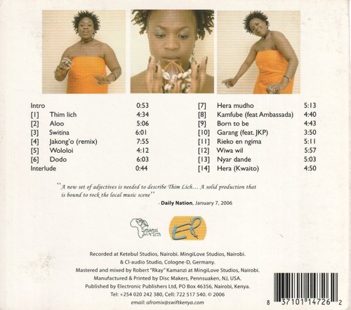 Iddi Thim Lich CD EE. UU. Sonido África 2006 Digipak Plegable 001 - Imagen 2 de 3