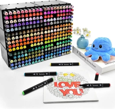 Deco Time 300 Twin Markers in Case Arts & Craft Kits For Kid's