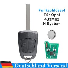 433MHz Für Opel Astra H Zafira B Funk Schlüssel 2005 2006 2007 2008 2009 2010
