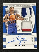 2024-25 Panini National Treasures #RMD-ADM Adem Bona Rookie Dual Patch Auto /99